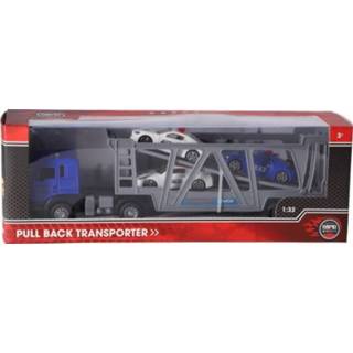 👉 Vrachtwagen Met 3 Auto's Diecast 8710124143669