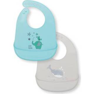 👉 Slab siliconen meisjes grijs Fillikid Slabbetjes 9120110468734