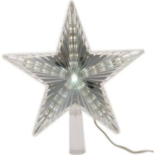 👉 Kerstboom wit Lichtgevende piek 23 cm koel met knipperlichtfunctie