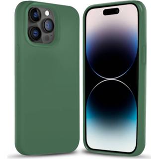 Silicone Coverzs Solid case iPhone 14 Pro (dennengroen) 8720836211662