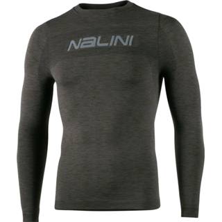 👉 Onderhemd L-XL active mannen NALINI Fietsmet lange mouwen Melange onderhemd, voor heren, Maat 8056516212750