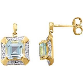 👉 Oorsteker blauw zilver vrouwen Oorstekers 4055697484226