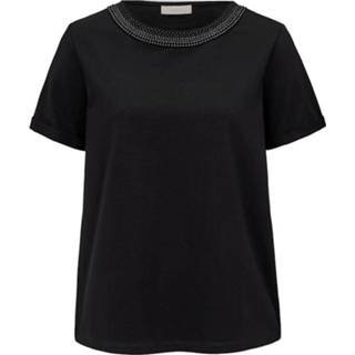 👉 Shirt sienna zwart l effen vrouwen met sierkraaltjes 4055708997660