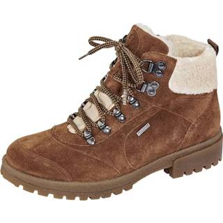 👉 Hoge veterschoenen effen vrouwen gewrichtssteun cognac veterschoen in TEX-uitvoering Waldläufer 4065447998613 4065447998354