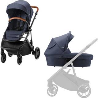 👉 Kinder wagen blauw jongens kinderen Britax Römer Kinderwagen St rider M inclusief regenhoes Navy Ink