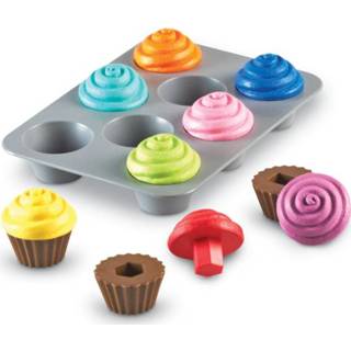 👉 Cupcake jongens kleurrijk Learning Resources ® Smart Snacks Vorm Sorteren Cupcakes 765023073478