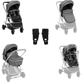 👉 Kinder wagen grijs jongens kinderen zwart Bebeconfort kinderwagen Hello 2 in 1 Black Chic 3220660331949