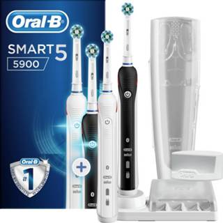 👉 Wit zwart Oral-B Smart 5 5900 Black & White 2 st 4210201180074