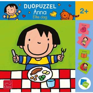 👉 Puzzel kinderpuzzels Clavis - Anna Elke Dag (2 x 12 stukjes) 5407009980237