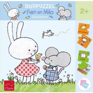 👉 Puzzel kinderpuzzels Clavis - Fien en Milo Seizoenen (2 x 12 stukjes) 5407009980206