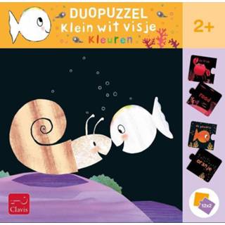 👉 Puzzel wit klein kinderpuzzels Clavis - Visje Kleuren (2 x 12 stukjes) 5407009980220