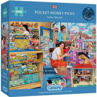 👉 Puzzel legpuzzels Pocket Money Picks (1000 stukjes) 5012269063455