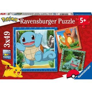 👉 Puzzel pokemon kinderpuzzels (3 x 49 stukjes) 4005556055869