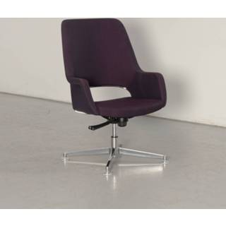 👉 Paars Mpiu Juliette designfauteuil, paars, draaibaar onderstel