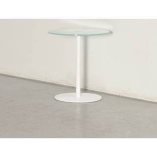 👉 Bijzettafel glas Officenow bijzettafel, glas, 50 x 45 ø cm, vaste hoogte onderstel
