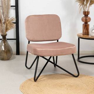 👉 Fauteuil velvet Custom Made roze Julia