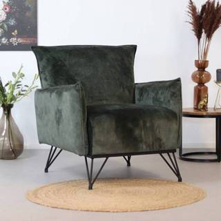 👉 Fauteuil Custom Made groen Mika velvet