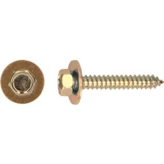 👉 PGB-FASTENERS | Combi-schroef DIN 6901C Ø 5,50x16 ZnGeel 5410439305150