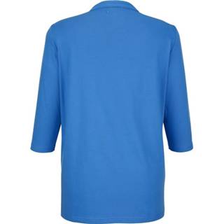 👉 Shirt blauw effen met pailletten m. collection Royal blue 4055707878366 4055707878397