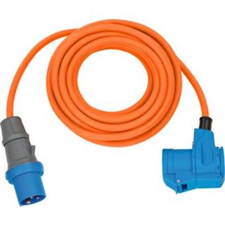 👉 Adapterkabel oranje CEE | IP44 10m H07RN-F 3G2,5 CEE-stekker haakse koppeling 230V/16A 4007123673865