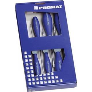 👉 Schroevendraaierset | 6-delig sleuf / PZD 3-componentengreep 6-kant-mes aanzet - 4000827131 4015448735724
