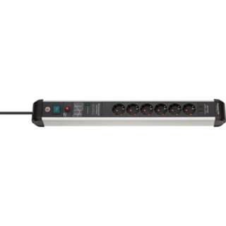 👉 Stekkerdoos Premium-Protect-Line | 60.000A met overspanningsbeveiliging Power Delivery USB 6-voudig 3m H05VV-F 3G1,5 4007123677078