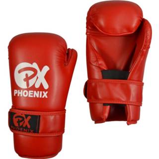 👉 Handbeschermer rood Phoenix Pointfighting open handbeschermers 4250788430780