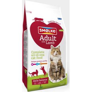 👉 Kattenvoer Smolke Adult - Lam Kip 2 kg 8710429018655