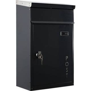 👉 Brievenbus AntracietGrijs gepoedercoat staal antraciet SafePost Tiamat 854 - 7330589426568