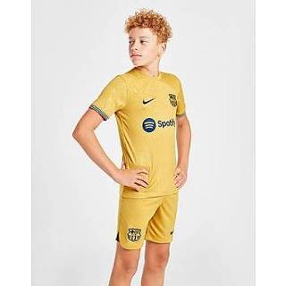 👉 Voetbalshort kinderen Nike FC Barcelona 2022/23 Stadium Uit voetbalshorts met Dri-FIT voor kids - Club Gold/Obsidian/Obsidian 195867362399