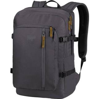 👉 Rugzak gerecycled grijs Jack Wolfskin Berkeley De Luxe asphalt backpack 4064993179125