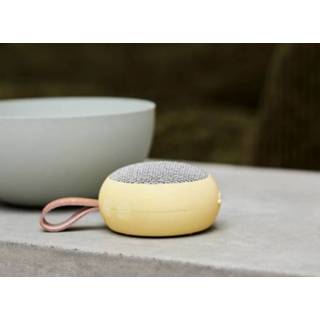 👉 Luidspreker geel soft yellow KreaFunk - aGO II FABRIC Bluetooth 6W Speaker