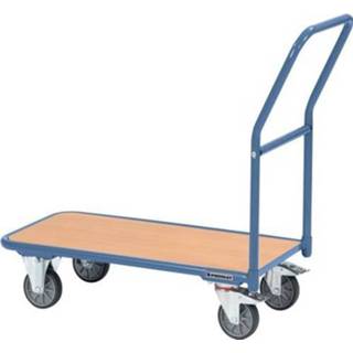 👉 Platformwagen | laadvlakken L1000xB600 mm stalen buis duifblauw, RAL 5014 drgverm. 250 kg - 9000444132 4015448668503