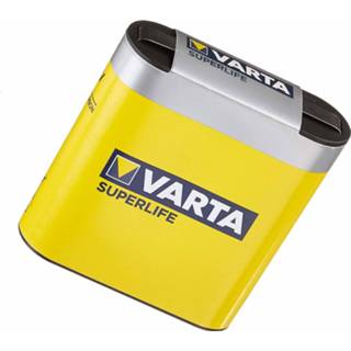 👉 Blokbatterij Varta Superlife - Zinkoolstof Blok Batterij 4.5 Volt 4008496556403