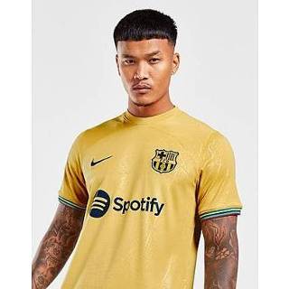 👉 Voetbalshirt goud l male mannen Nike FC Barcelona 2022/23 Stadium Uit met Dri-FIT voor heren - Club Gold/Obsidian 195867358972