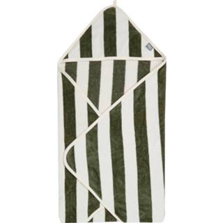 👉 Badcape donkergroen badstof Leaf Green Jollein Stripe Terry 8717329369955