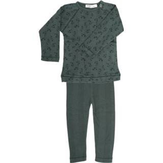 👉 Pyjama donkergroen katoen beide basiscollectie e mouwen Dark Green Snoozebaby Mt. 86 / 92 8719743872042