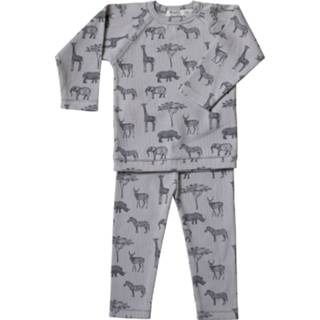 👉 Snoozebaby Safari Pyjama Storm Grey Mt. 86 / 92