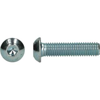 👉 PGB-FASTENERS | BZK-bolkopschroef 10.9 ISO 7380-1 M8x50 Zn 200 st 5410439427531