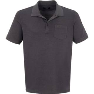 👉 Poloshirt grijs korte mouwen en borstzak Bugatti
