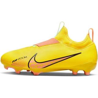 👉 Geel synthetisch leer junior kinderen Zoom Vapor 15 Academy FG/MG Kids