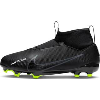 👉 Zwart synthetisch leer junior kinderen Mercurial Zoom Superfly 9 Academy FG/MG Kids