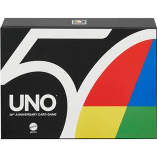 👉 10 2 Mattel UNO 50th Premium Jubileum Editie Meertalig, - spelers, Vanaf 7 jaar 887961958423