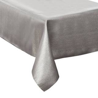 👉 Tafelkleed zilver polyester 2x zakjes tafelkleden/tafellakens sparkling effect van formaat 140 x 240 cm