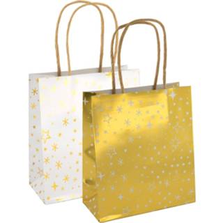 👉 Cadeautas papier HEMA Cadeautasjes 17x15x7 Ster - 2 Stuks 8720354441398