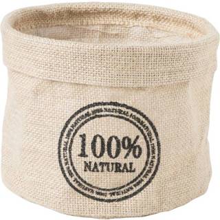 👉 Mand jute groot mannen Mandje - 18x18x14 cm 8716963164803
