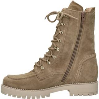 👉 Veterboots vrouwen taupe suede Gabor 8720251605794