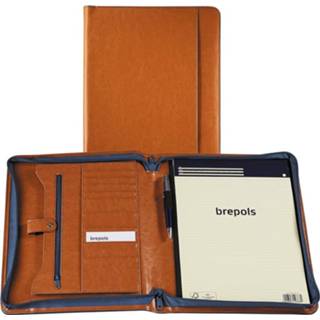 👉 Brepols luxe schrijfmap Palermo voor ft A4, camel