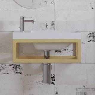 👉 Fonteinset wit glans goud Boss & Wessing Paris 40x22 cm met Fontein Mat 8719304373629