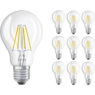 👉 Gloeilamp Voordeelpak 10x Osram Parathom Retrofit Classic LED E27 Peer Helder 4W 470lm - 827 | Vervanger voor 40W 8719157043878